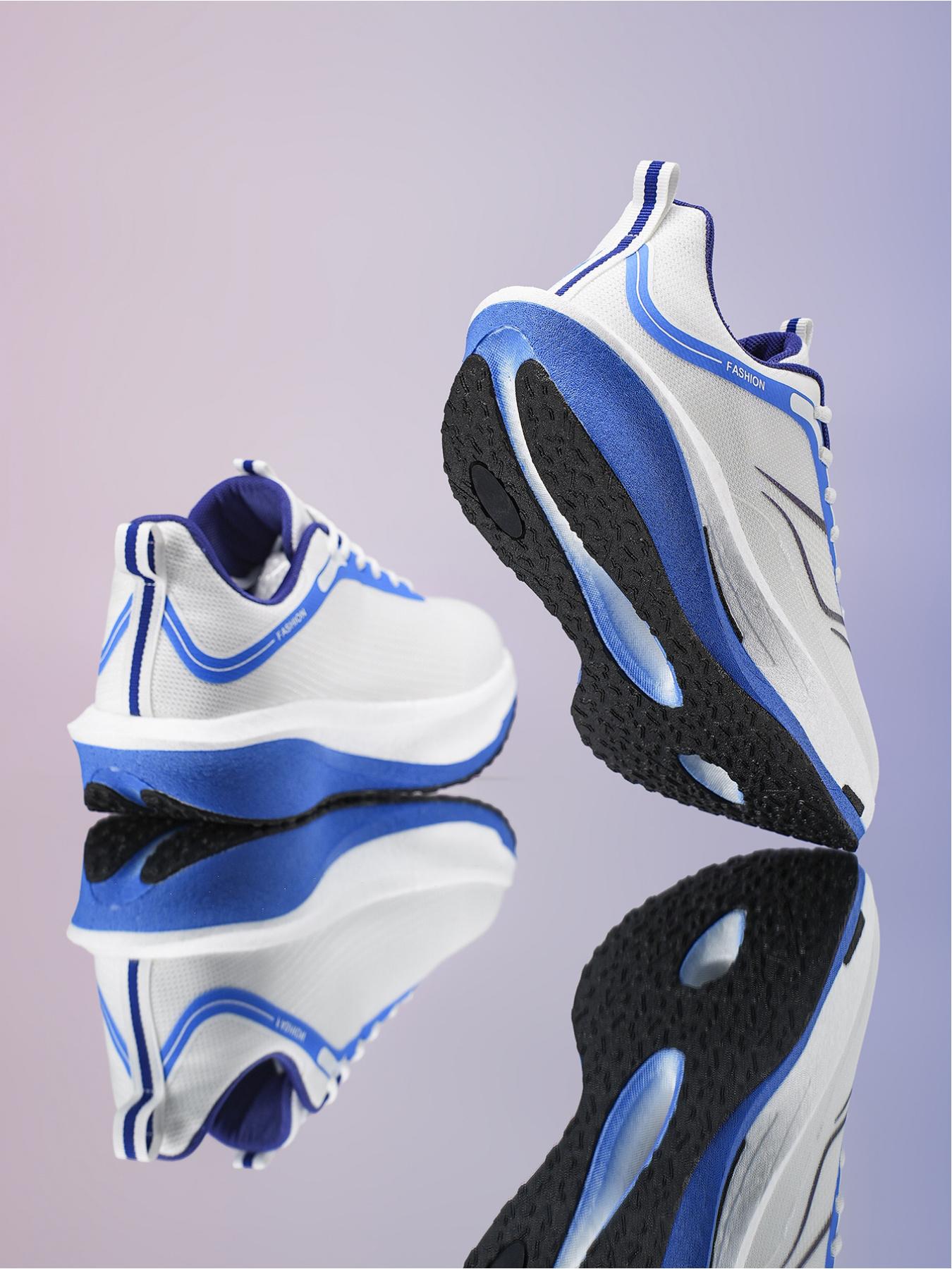 Men's Cool Black-Purple Trend Shoes: Unique Gradient Texture, Street Style & Social Media Sneakers