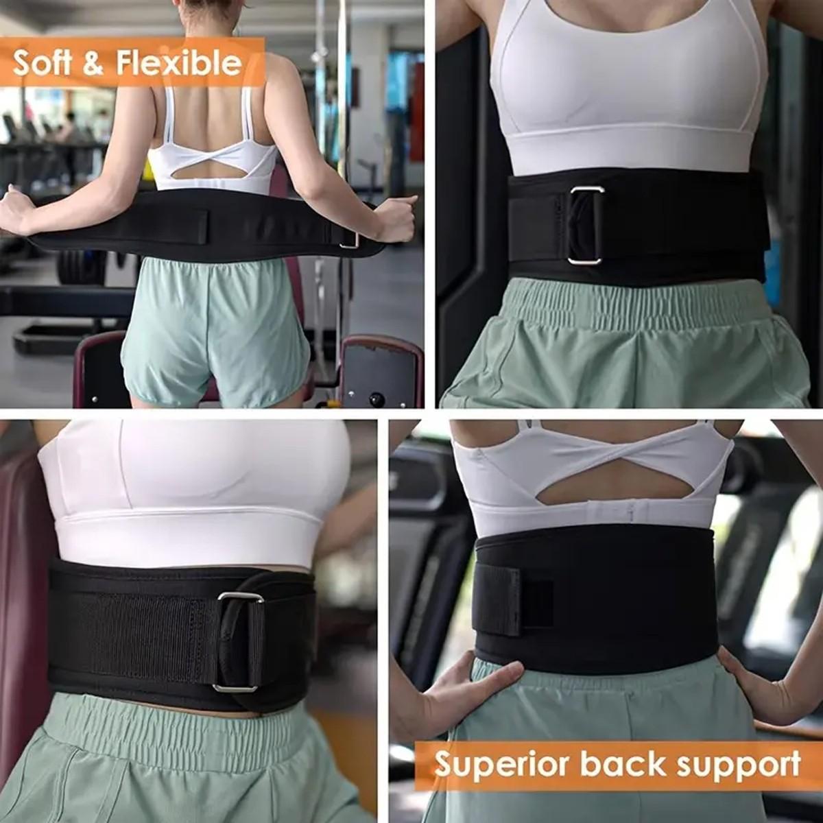 Adjustable Weightlifting Belt for Gym Use, Comfortable Support for Power Training, Women's Knitted Waistband for Squats
