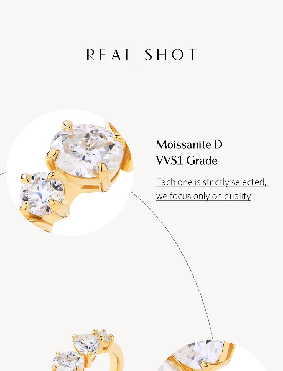 Pear&Round&Oval Cut sparkling Synthetic Moissanite ring D Color VVS1  Anniversary Gift R142 SpringStatements