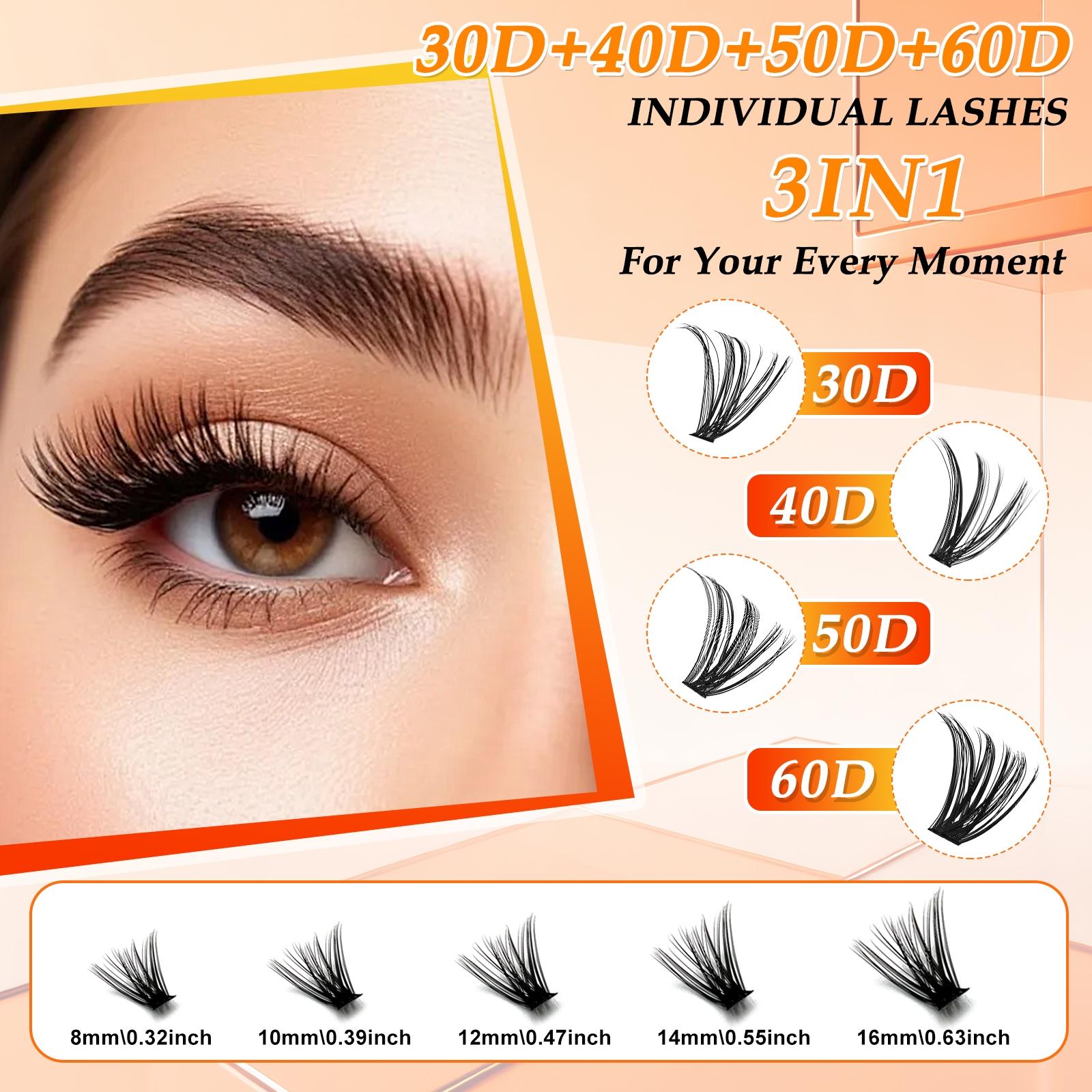 3-Piece Eyelash Adhesive & Sealing Kit, Personal Lash Glue for Strong Fix, DIY Eyelash Extensions & Remover with Brush, Allergy-Free Liquid Gel