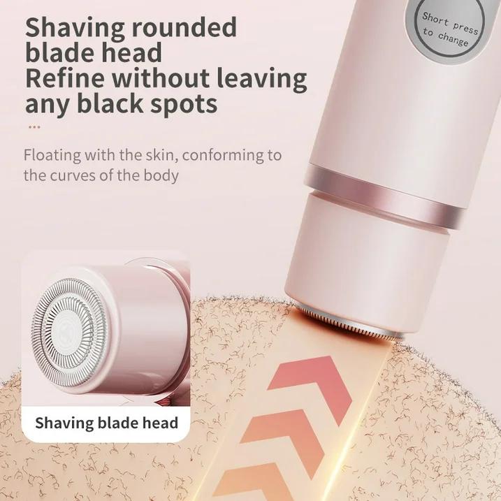 TazTir Bikini Trimmer for Women Rechargeable Lithium Battery USB Charging Multi-functional Bikini & Facial Trimmer Ideal for Arms Thighs & Full Body Perfect New Year's Gift