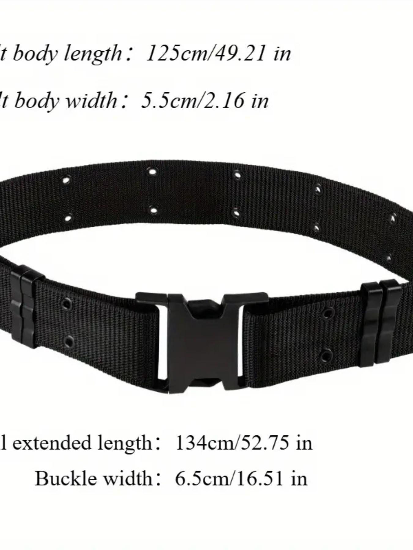 Tactical Quick-Release Belt, Nylon Military Style Men's Waistband, Perfect for Streetwear, Functional Clothing, Edc Fashion