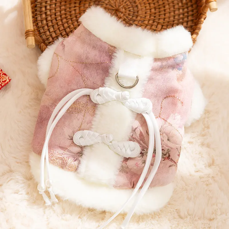 Pink Chinese-style vest