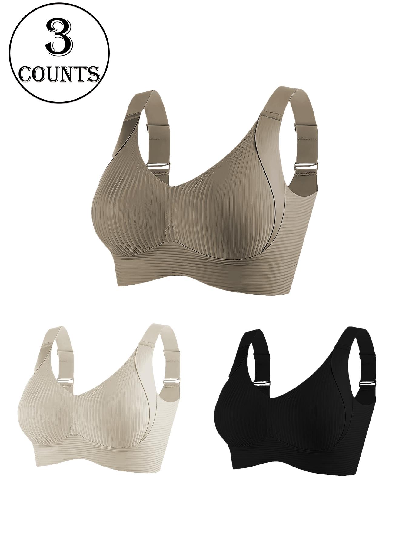 Women's Wireless Bralette Bra Set, Comfortable Breathable Soft Underwear, Daily Wear, All-Seasons, 3/4/5 Pieces, Women's Bras