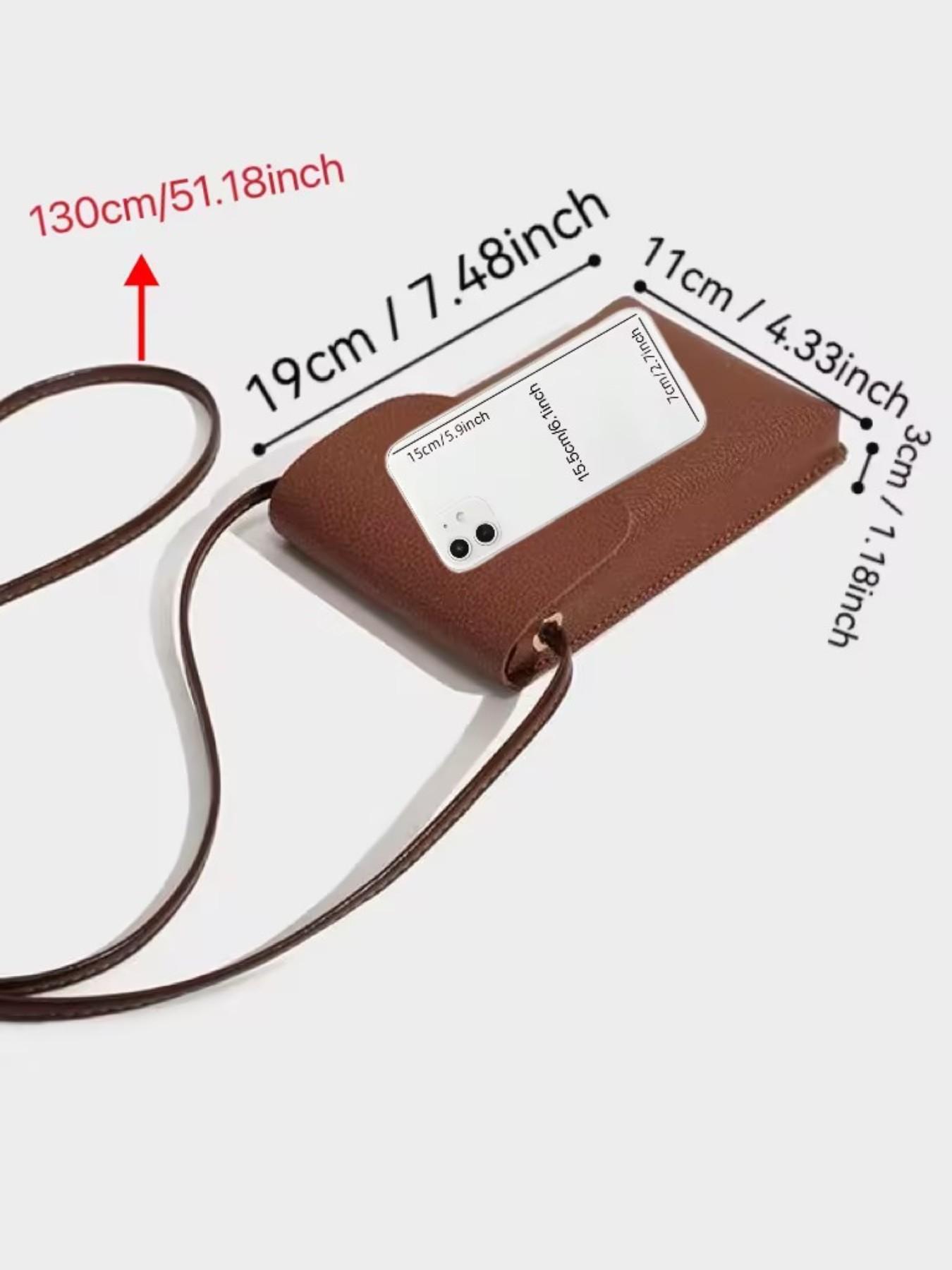 Effortless Casual Style | Vintage Leather Phone Crossbody for Everyday Errands | Lightweight Mini Bag