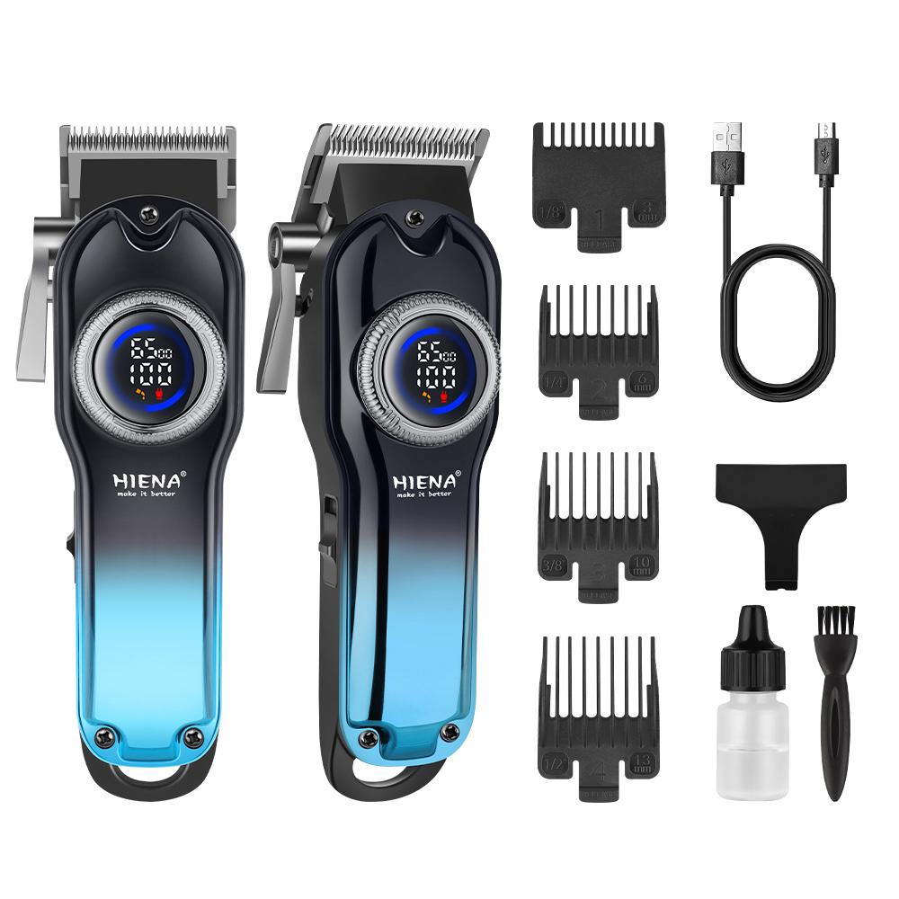 5-piece men's professional hair clipper suit, professional men's haircut suit, long hair trimmer, Cordless hair clipper, wireless USB charging hair clipper, the ideal choice to meet your nursing needs.