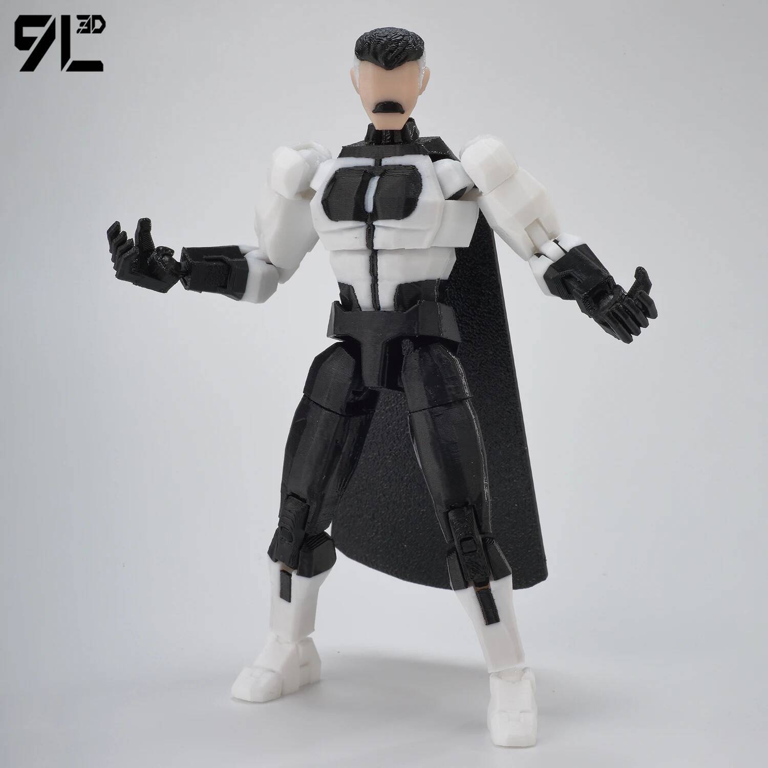 9L 3D Dummy13 Lucky13 Titan13 T13 Invincible Black And White Color Scheme Omni-Man Anime Multi-Jointed Toys Action Figures Gifts 9L 3D Dummy13 Lucky13 Titan13 T13 Invincible Black And White Color Scheme Omni-Man Anime Multi-Jointed Toys Action Figures Gifts