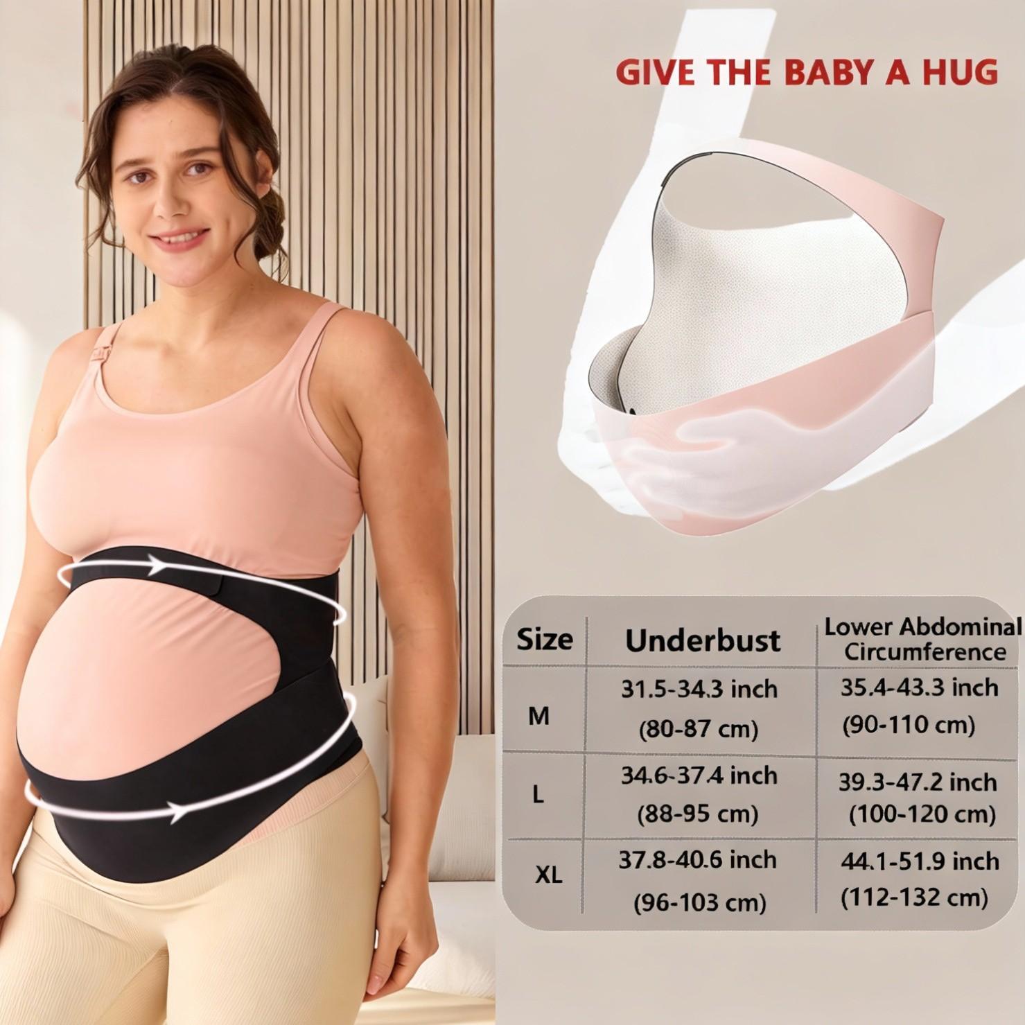 Pregnancy Belly Band, Cozy Support Ergonomic Maternity Belt, Invisible Pregnancy Support for Back, Abdomen, Waist Comfort