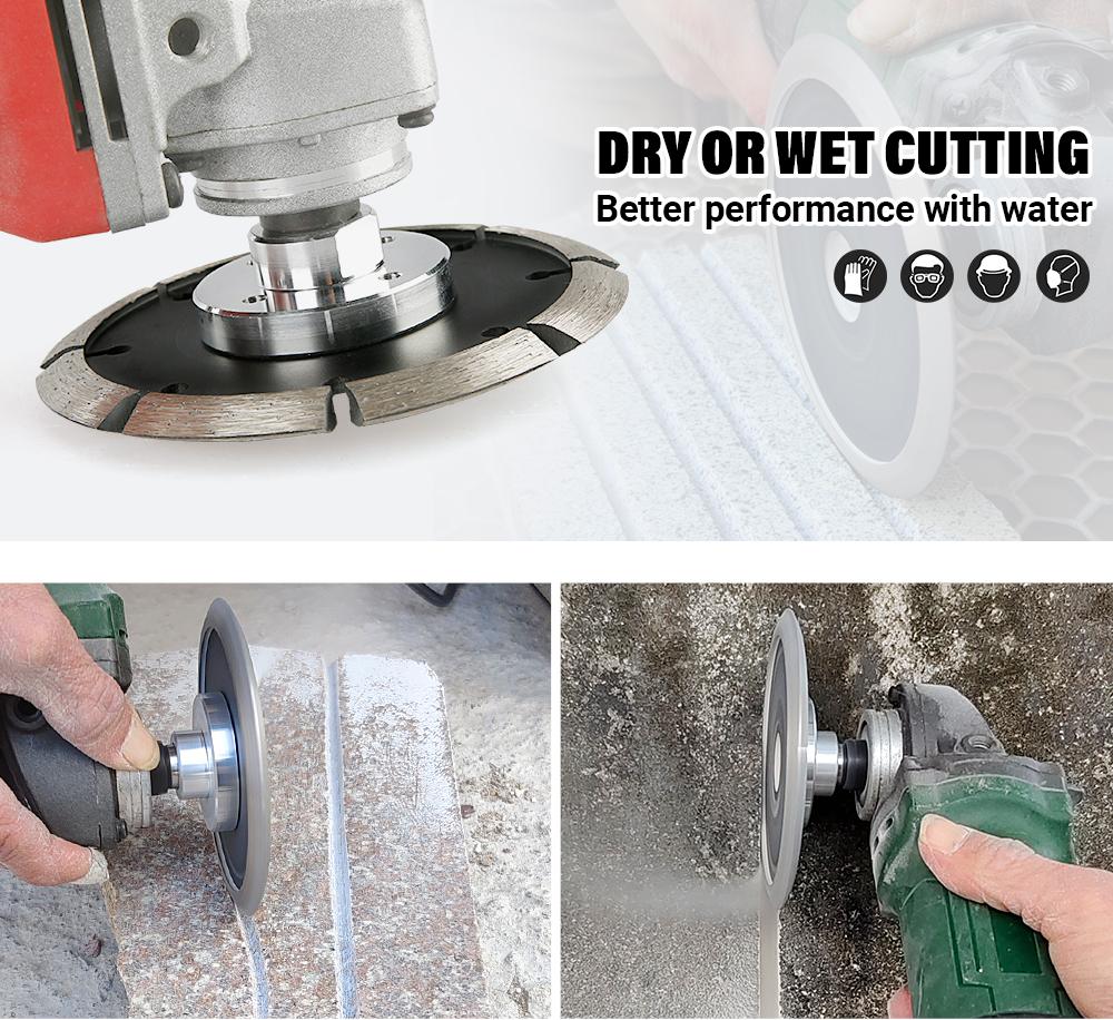 4.5"(115MM) V Groove Diamond Blade - Duty Grooving/Cutting Disc for Granite, Concrete, Stone - Angle Grinder Spade Blade for Masonry & Construction Work  Tool