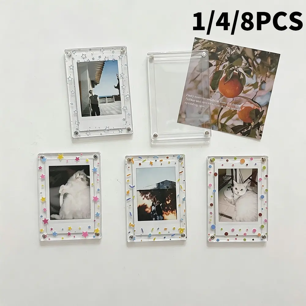 Magnetic Photo Frame Set, Refrigerator Magnet, Mini Polaroid Frame, 3 Inch Picture Wall, Home Decor, Anniversary Gift, 1/4/8 Pieces