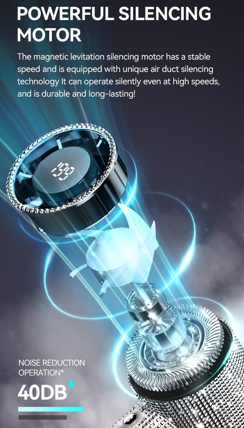 MGALL S5 Full Diamond Luxury Craftsmanship Portable Handheld Turbo Fan, 3 Gear Wind, Rechargeable Long  Battery Life Hand Fan With Digital Display For Outdoor Activities, Travel, Office,Wonmen's gift