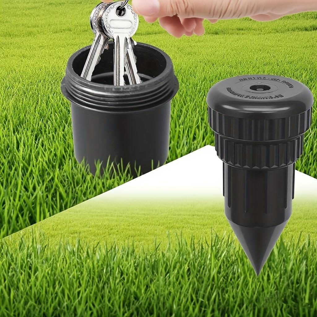 Realistic Underground Spike Garden Key Hider, Durable High Quality Plastic Hidden Key Storage Safe, Easy Insert Lawn Decorative Key Holder, Weatherproof Outdoor Security Accessory For Backyard, Garden And Patio Spare Key Storing homedecor
