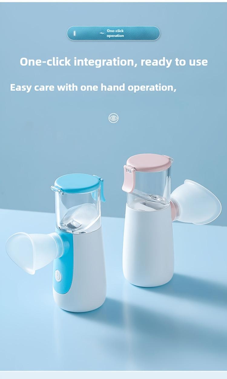 24ML Portable Handheld Nano Mist Sprayer, Rechargeable Mini Facial Atomizer Humidifier, Face & Eye Hydrating Moisturizer Beauty Instrument, USB Rechargeable Skin Care Tool for Home Office Outdoor Travel Use