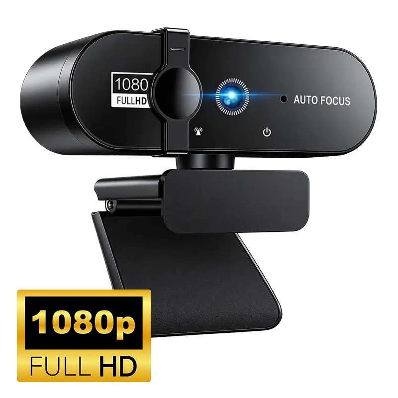 4K/1080P Network Camera with Privacy Cover, Auto Focus, Automatic Exposure, USB Computer Webcam, 360° Rotating Universal Compatibility