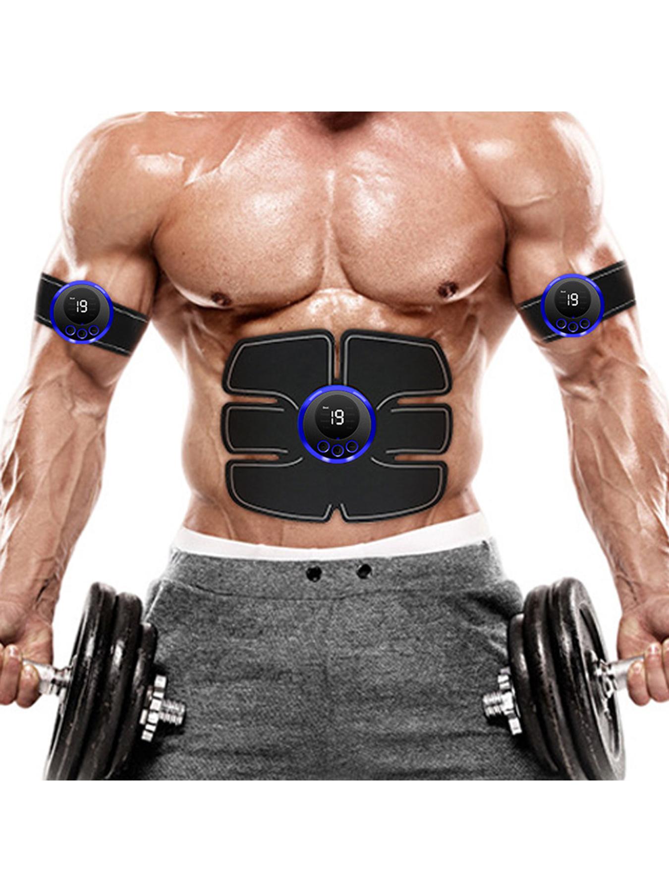 EMS Abdominal Trainer, Multi-Functional Muscle Stimulator Core Workout Device for Abs Arms Legs, Perfect for Home Fitness and Relaxation