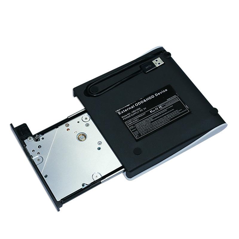 Brushed USB3.0 External Optical Drive Mobile DVD Burner for Desktop & Laptop External Disc Drive