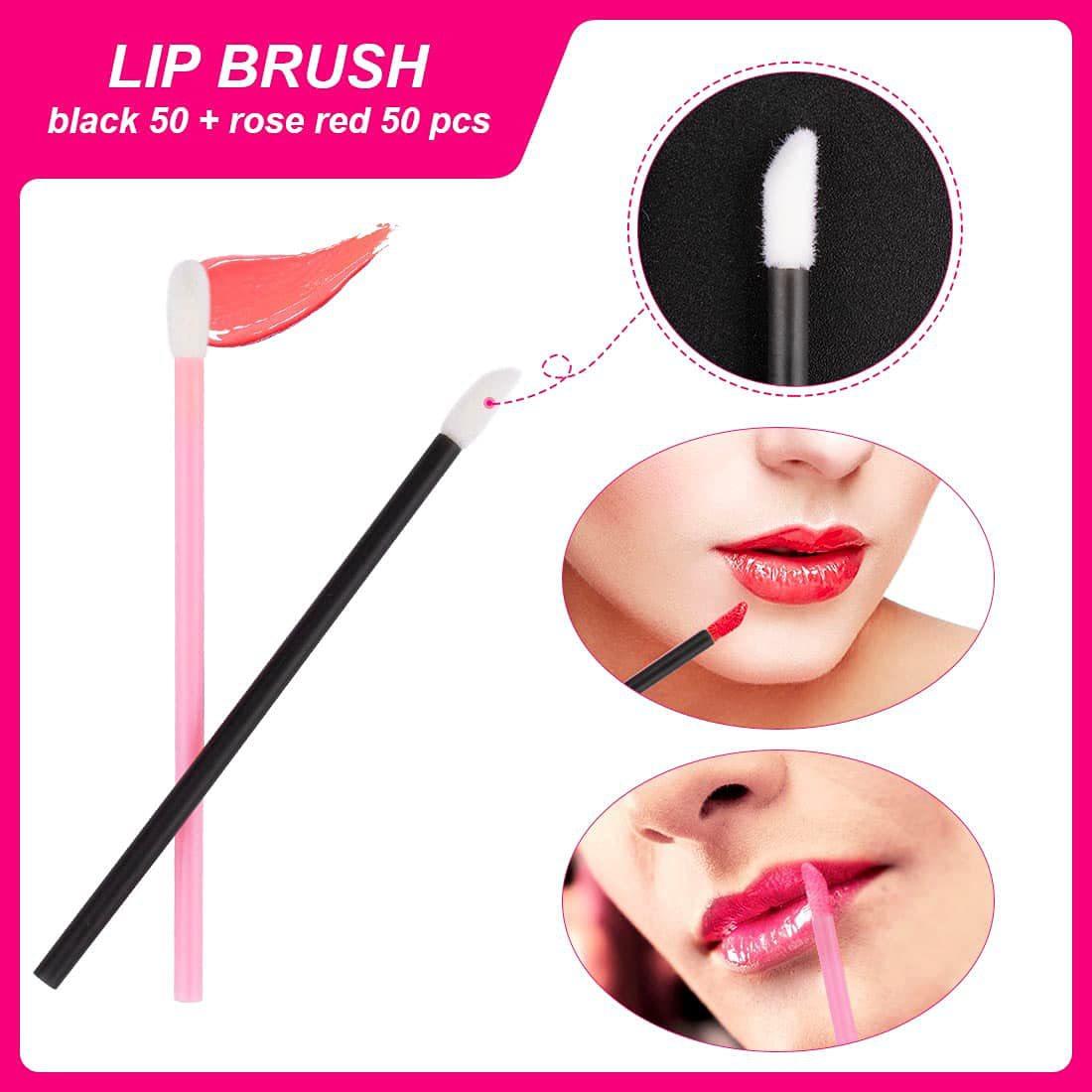 300-Piece Disposable Makeup Brush Set, Includes Eyelash Curler, Lip Brush, Eye Shadow Sponge, Travel-Friendly Storage Box Included