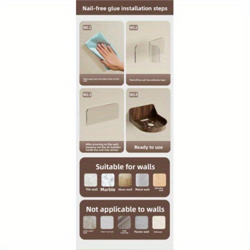 No-Drill Wall Mount Bracket for Security Cameras - Strong Load-Bearing Capacity, Easy Installation, Compatible with Ring, Arlo, Eufy, Google Nest, Wyze, Blink - Ideal for Indoor/Outdoor Use, Camera Mounting Bracket, Sleek Design, Durable Construction