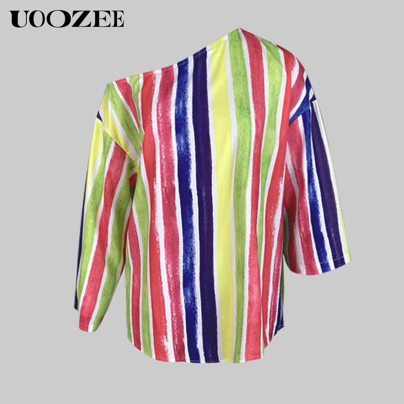 UOOZEE Women's Summer Cotton Blouses - Off Shoulder Long Sleeve Tops in Solid Color for Casual Wear High-Quality Material Multiple Color Options T-shirts