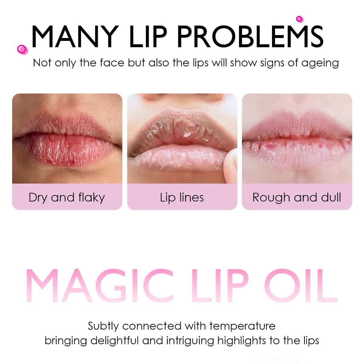 1pc Color-Changing Lip Gloss, Long-Lasting Waterproof Lip Oil, Moisturizing Lipstick, Perfect for All Light Skin Tones, Valentine's Day Gift