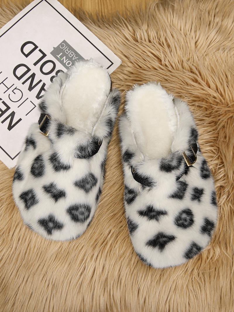 Women Men High-Quality Faux Fur Slippers Indoor, Anti-Slip Warm Outdoor Shoes, Casual Fashion Winter Boots, Perfect Gift Choice
