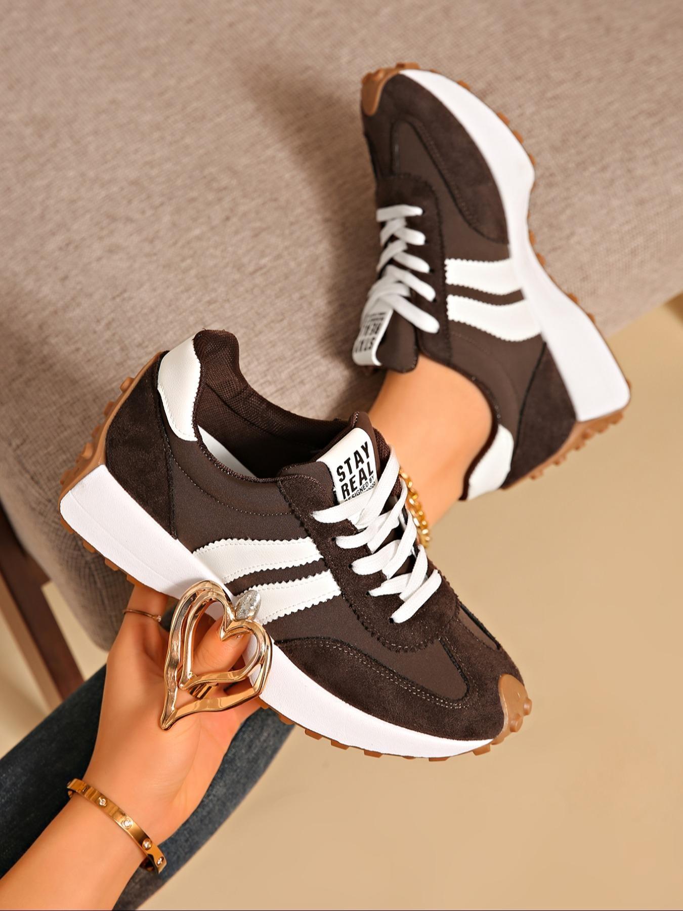 Women's Casual Sneakers, 13 Colors Available, Fashionable Walking Shoes, Comfortable Daily Wear Design, All Season Footwear, Breathable Shoes