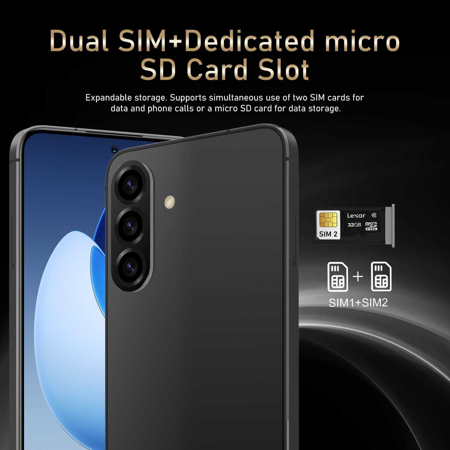 FUFFi-S25 PRO Fashion Pro Mobile Cellphone Smartphone; 6.63-inch screen, 4G unlocked, 3GB RAM + 32GB ROM, 4000mAh battery, 8MP + 16MP high-definition cameras, stylus-enabled, GPS, Android 12 phone
