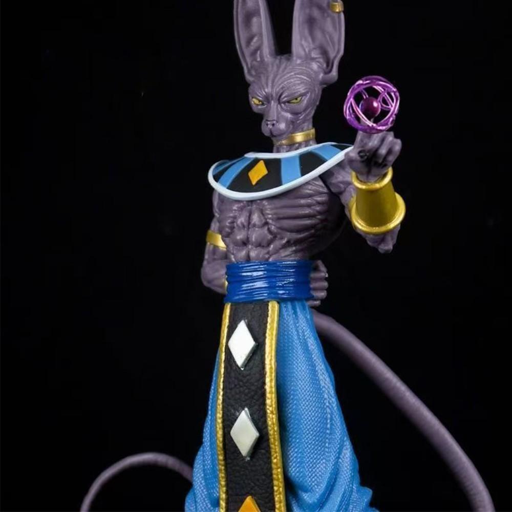 1 Pieces Dragon Ball Super Beerus Figure! God of Destruction Energy Ball Pose with Cyberpunk Scene，Unboxing Beerus Statue! Must-Have DBZ Collectible for Dragon Ball Fans ，Perfect Desk Decor for Dragon Ball Otakus