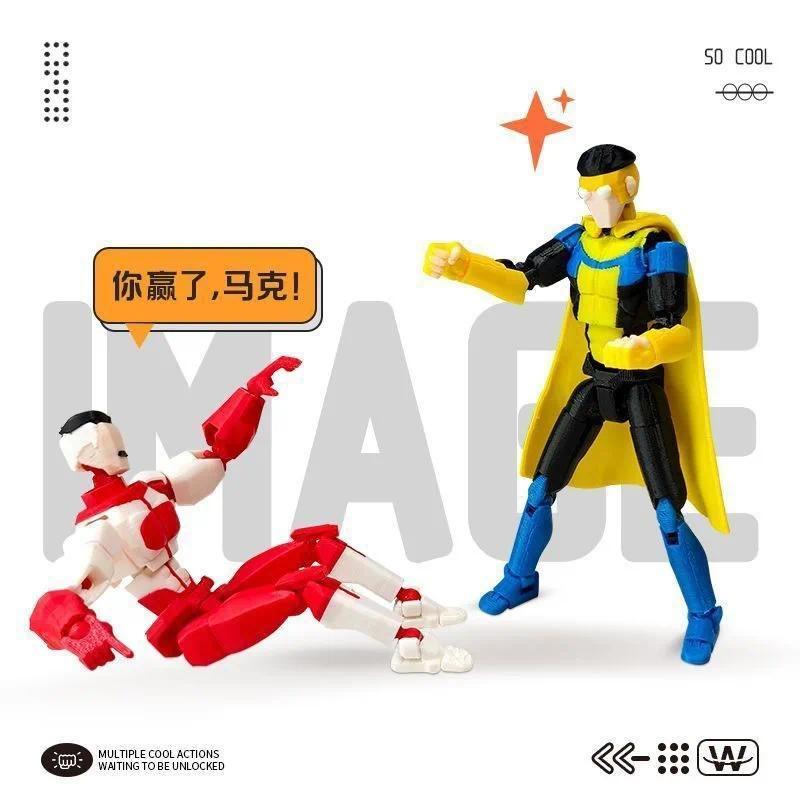 Invincible Mark Lucky 13 Multi Joint Movable Action Figure Diy Assembled Collectible Toy For Adult Holiday Surprise Gift