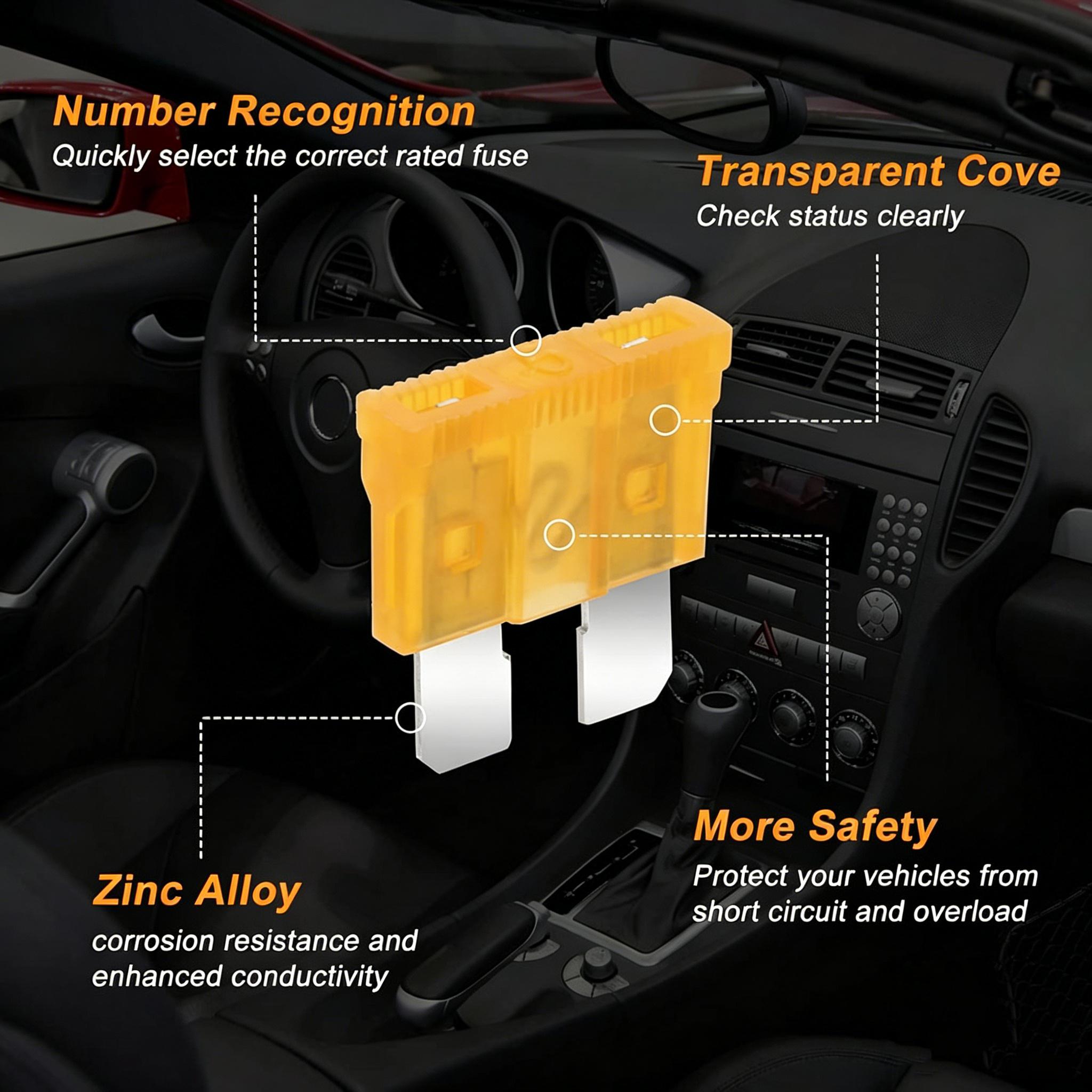 306PCS&Car Blade Fuse Assortment Set withAssorted Car Blade Fuses in Colorful PlasticPallets for Automotive﻿