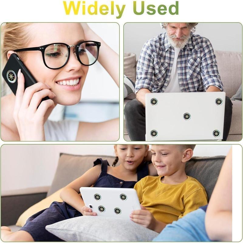 EMF Protection Stickers - Quantum Shield for Phone, Airpods, Fridge, and Laptop - 96.43% Less Mobile Radiation Electronic Accessories EMFProtectionStickers Gold/Silver for Devices Smartphone Cellphone