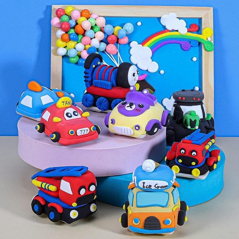 Modeling Clay for Kids DlY Starter Kits, 12/24 Color OvenBaked Model Clay, Non-Toxic, Non-Sticky, with SculptingTools, ldeal Gift,model clay