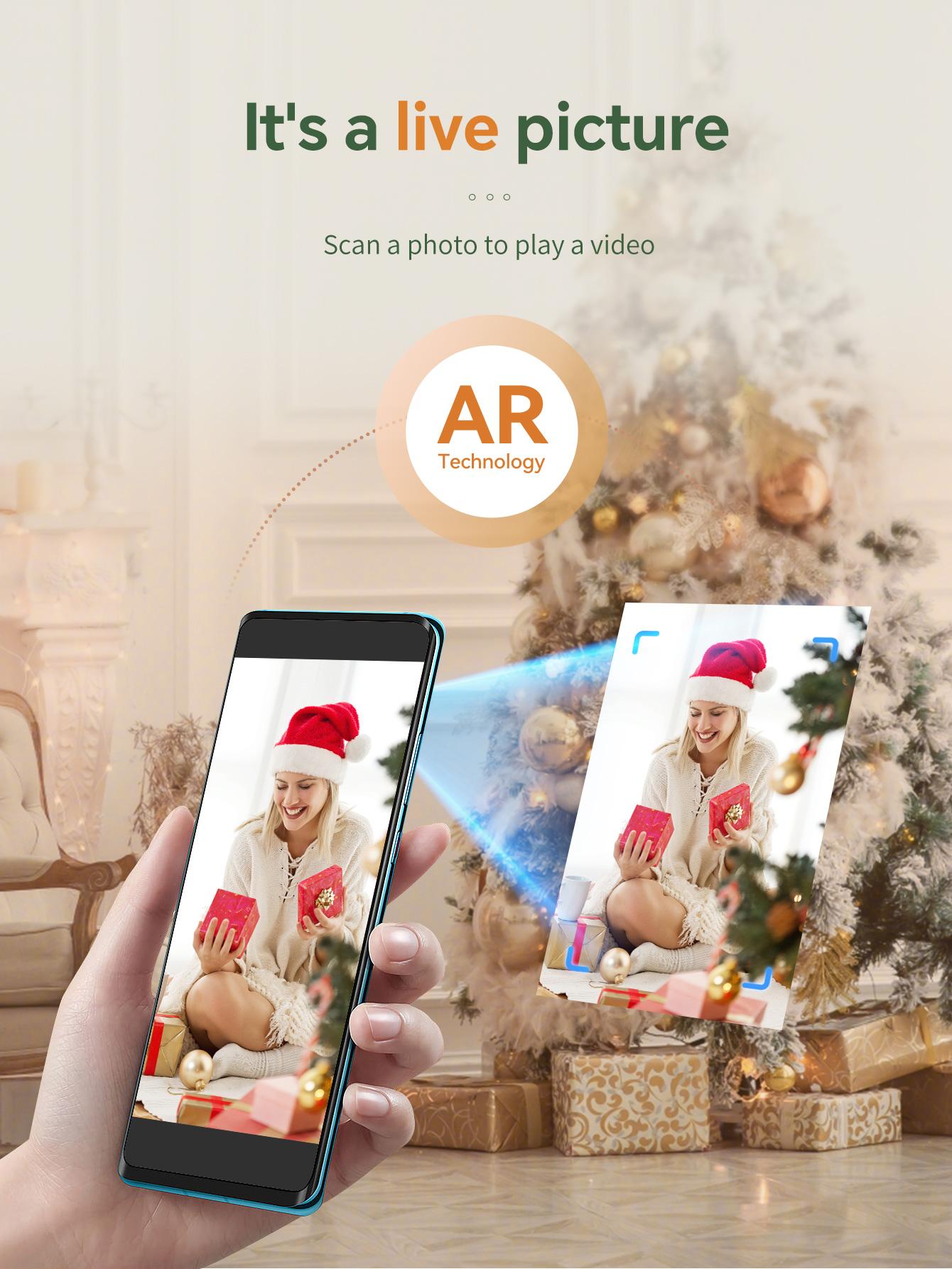 Hanin CP2100 Portable Photo Printer for iPhone & Android - Bluetooth Wireless Instant Printer, 2.1 x 3.4 Inches, Thermal Dye Sublimation for Vibrant, High-Quality Prints