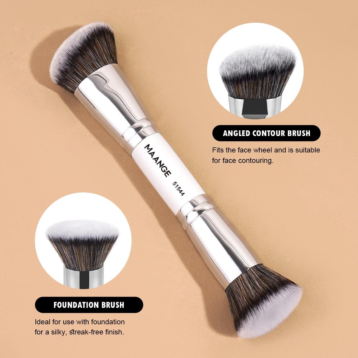 Maange 6-Piece Makeup Brush Set, Includes Foundation Brush, Concealer Brush, Blush Brush, Essential Makeup Tools, Perfect for Daily Use
