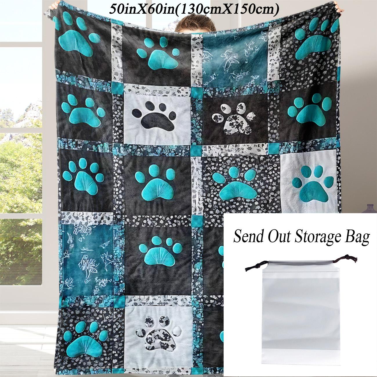 Soft Flannel Blanket for Dogs, Novelty Pet Accessory, Perfect for Naps at Home, Office, School, Travel, Gift Idea