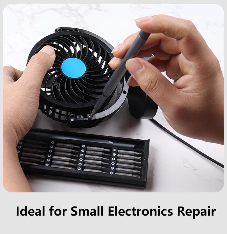 Compact 25‑in‑1 mini screwdriver repair kit – includes Torx bits, great for DIY, tech fixes & gift giving🔧