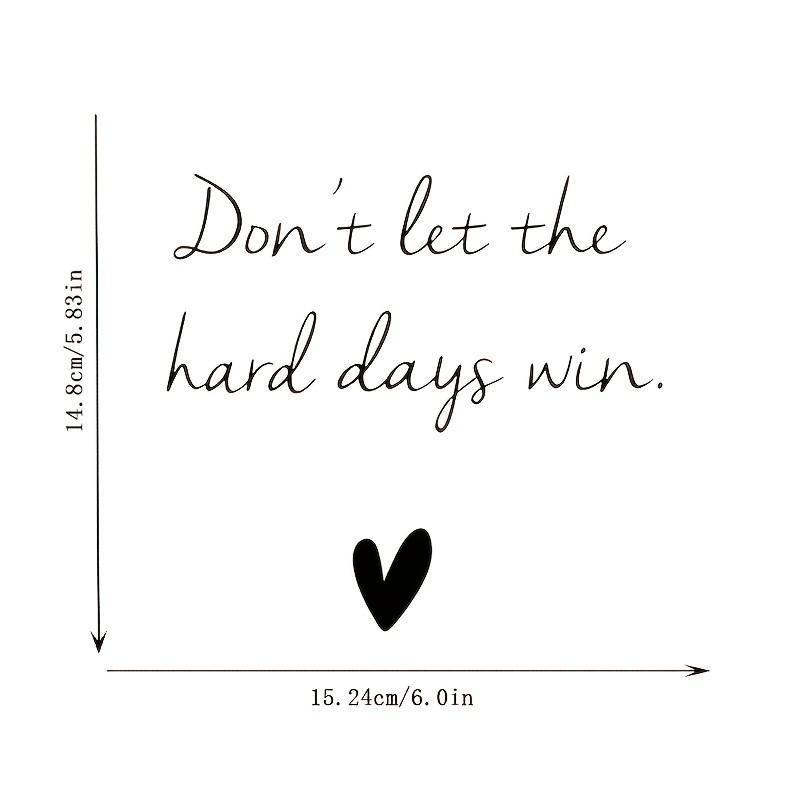 Home Decor Sticker, Inspirational Quote, Mirror Sticker, Door Sticker, Bumper Sticker, Car Window Decal, Vinyl Sticker for Home Decoration