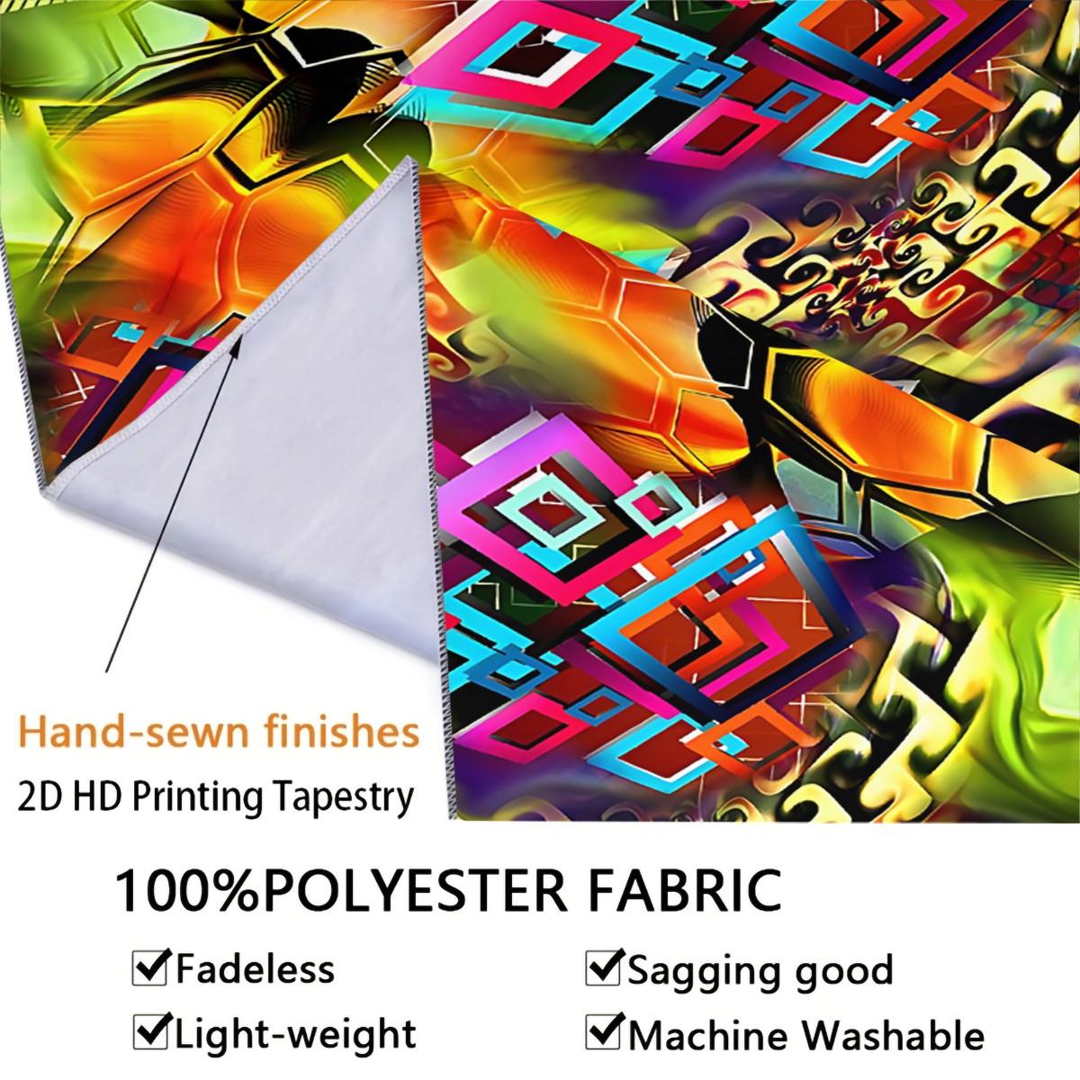 1 Pcs Boho Paisley Printed Tapestry, Vintage Ethnic Style Wall Hanging, HD Digital Print Tapestries, Soft Durable & Lightweight, Ideal for Bedroom, Living Room, Dorm, Studio Decor, Trendy Bohemian Home Decor Tapestrys