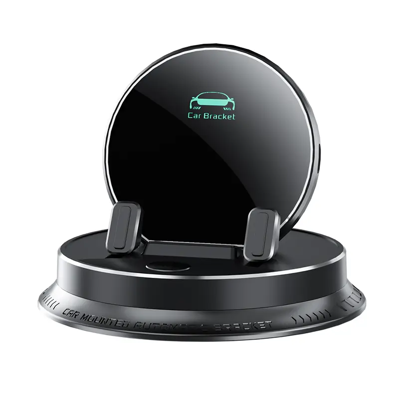 Auto-Sensing Infrared Car Wireless Charging Wireless Charger Mount, Nano-Silicone Anti-Scratch Base, 360° Rotatable Universal Phone Holder for Car Vents & Dashboard, Mini Luxury Navigation Bracket for Home & Office, Mountable Charging Accessory