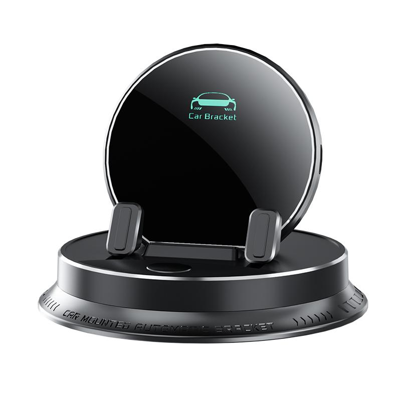 Auto-Sensing Infrared Car Wireless Charging Wireless Charger Mount, Nano-Silicone Anti-Scratch Base, 360° Rotatable Universal Phone Holder for Car Vents & Dashboard, Mini Luxury Navigation Bracket for Home & Office, Mountable Charging Accessory