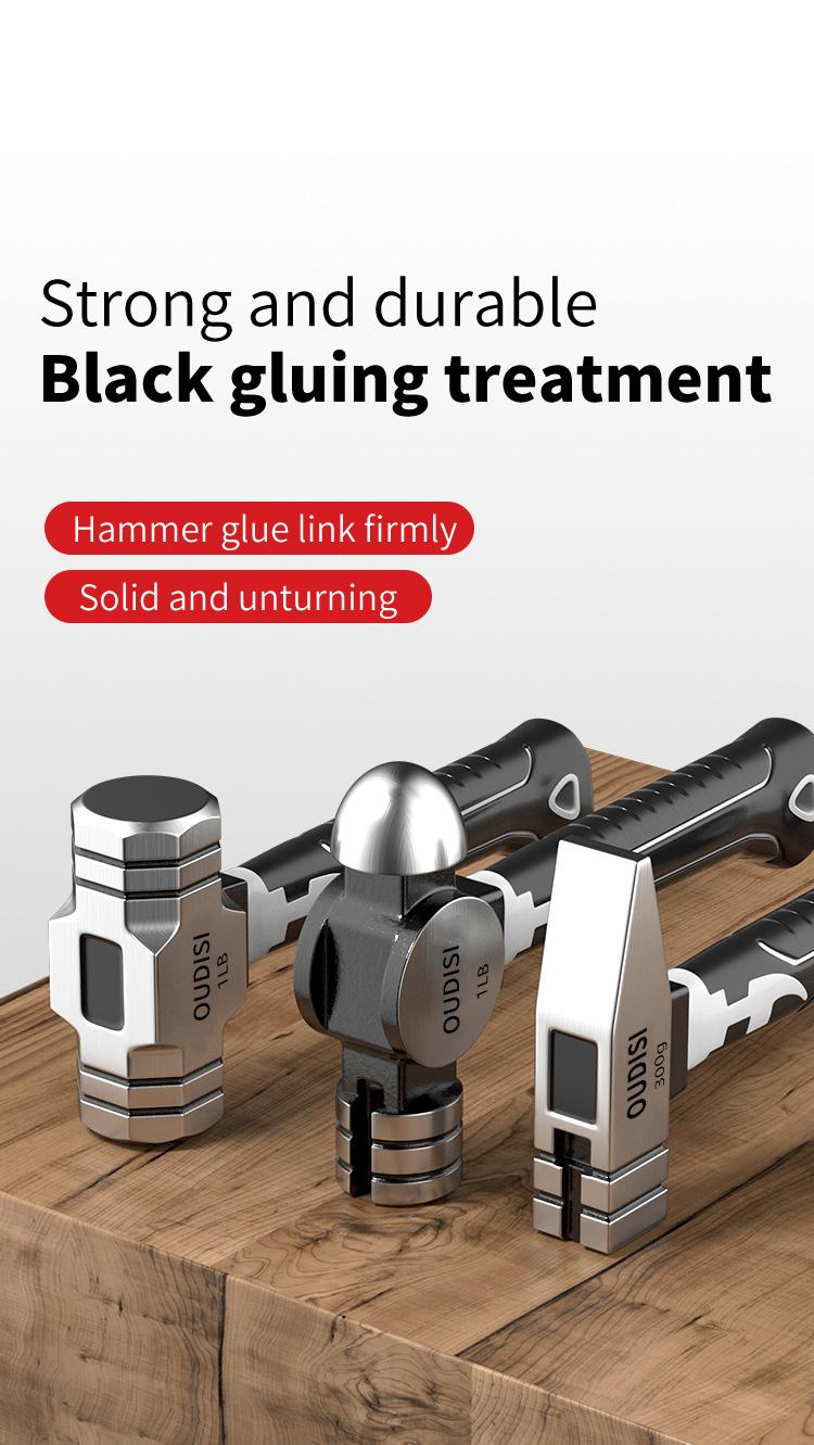 OUDISI Multi-Function Mini Hammer Set, Industrial-Grade Manual Hammer, Portable Shock-Absorbing Short-Handle Mini Hammer, Ideal for Woodworking, Household Use, Construction, Automotive Emergency Escape, and DIY Projects