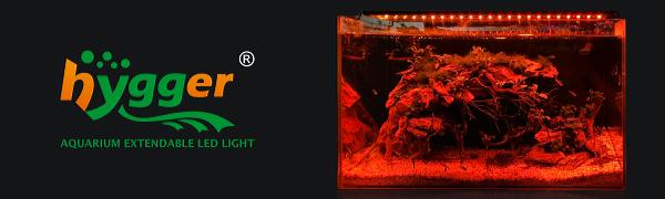 hygger 24/7 Lighting Aquarium LED Light, Sunrise-Daylight-Moonlight Mode and DIY Mode, Timer Adjustable Brightness Fish Tank Light with Extendable Bracket 7 Colors for Planted Tank