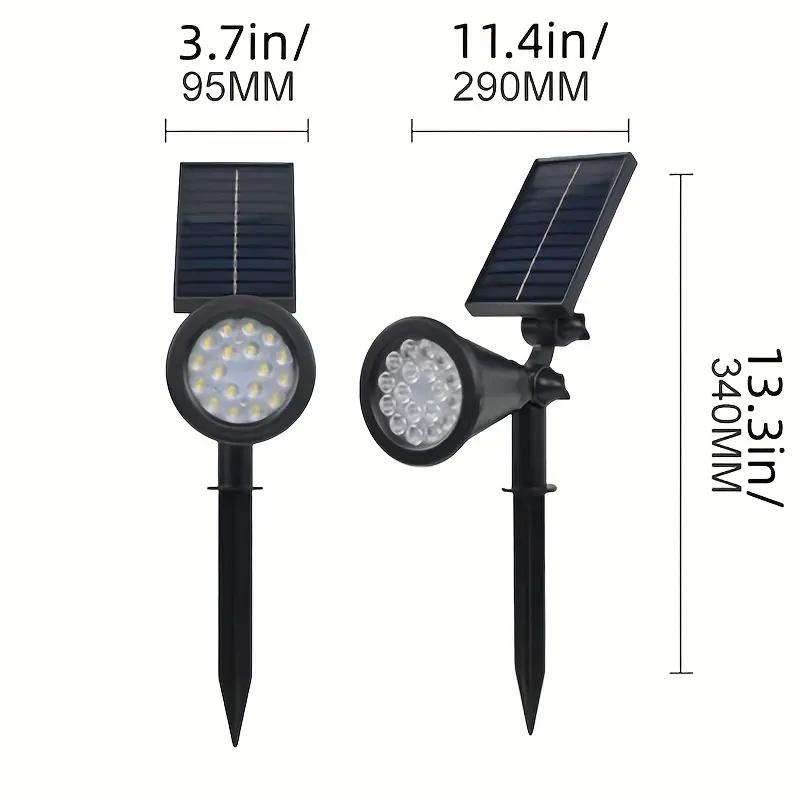 Outdoor Solar landscape spotlight Solar garden spotlight For Outside Intelligent light control IP44 Waterproof solar panels, garden driveway access pool area