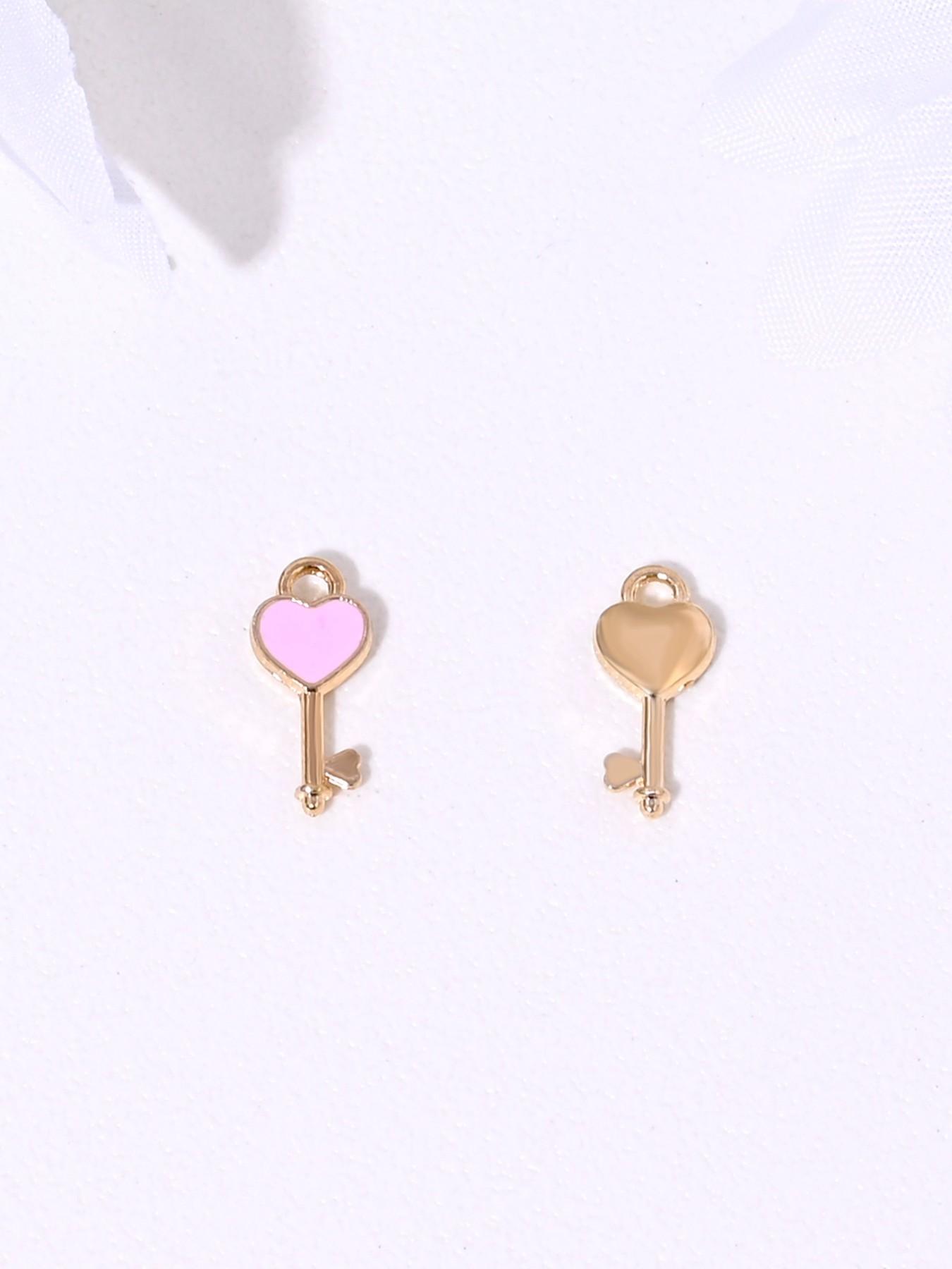 10 Cute Butterfly Heart Angel Keychains, DIY Jewelry Making, Earrings, Necklaces, Bracelets, Keychains, Daily and Festival Accessories