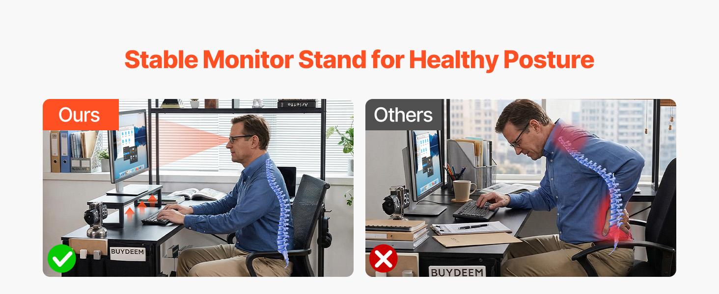 VEVOR L-Shaped Computer Desk, 67-inch Reversible Corner Gaming Desk with Monitor Stand Movable CPU Stand, Modern Stylish PC Table Sturdy Work Workstation for Home Office - Easy to Assembly