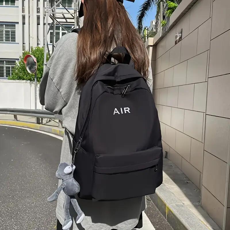 【Local Delivery】Maxoner Durable Canvas Backpack, Casual Style Daypack with Adjustable Straps for Work, School, and Travel Bookbag