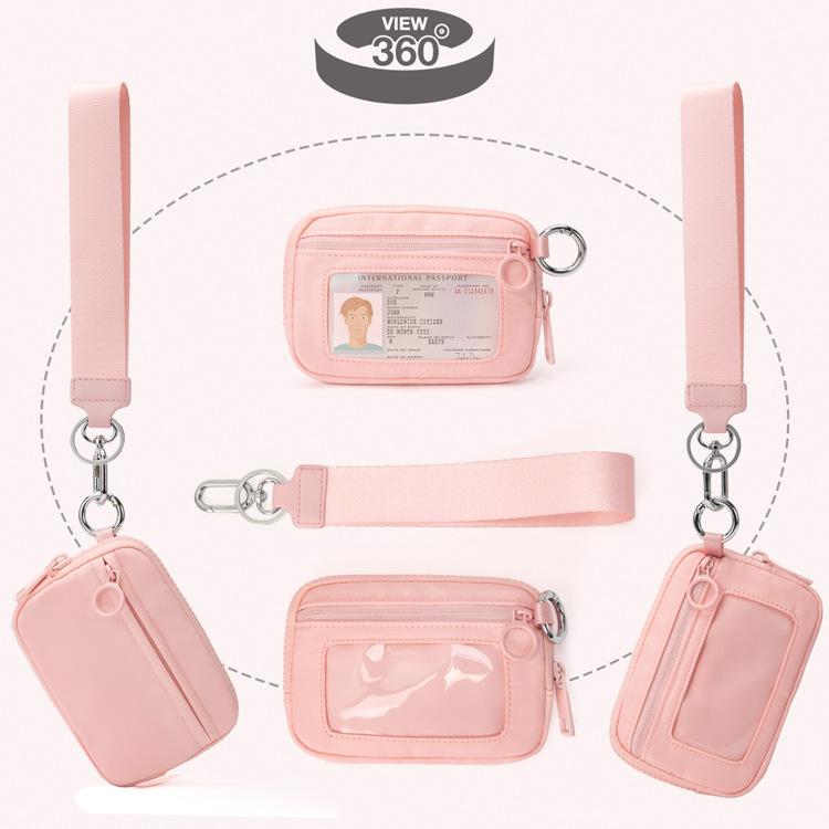 New style cow pattern portable nylon coin purse - perfect for keys, cards and small change!