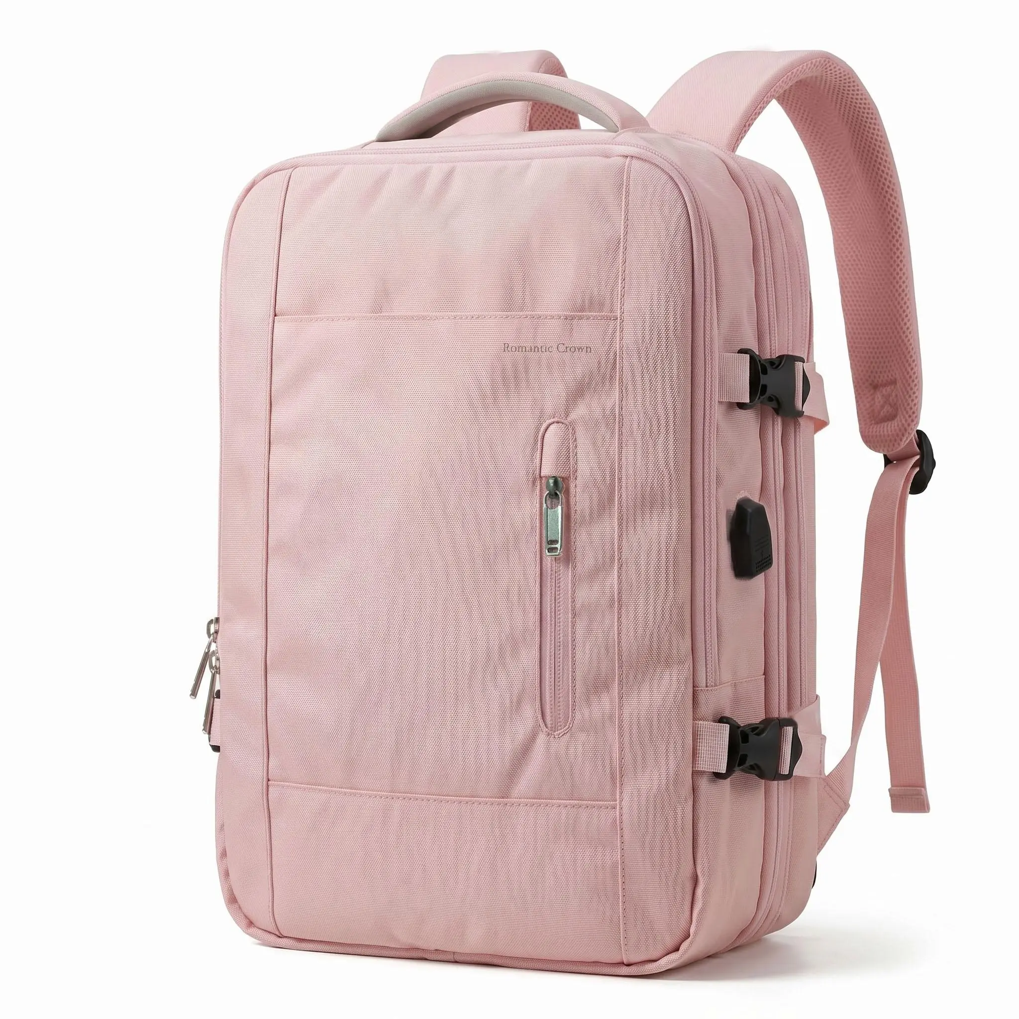 Slim to Expandable 16 Inch Laptop Backpack with USB Charging Port, Anti-Theft Water-Resistant Tech Daypack for Work, College, Travel