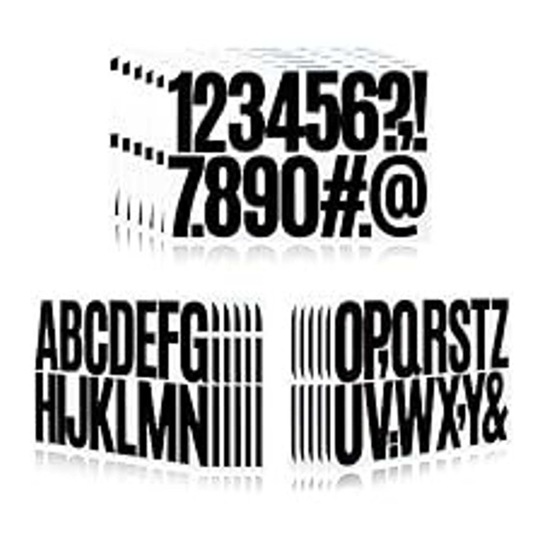 3 Inch Waterproof Vinyl Alphabet Letter Stickers for Mailbox Numbers