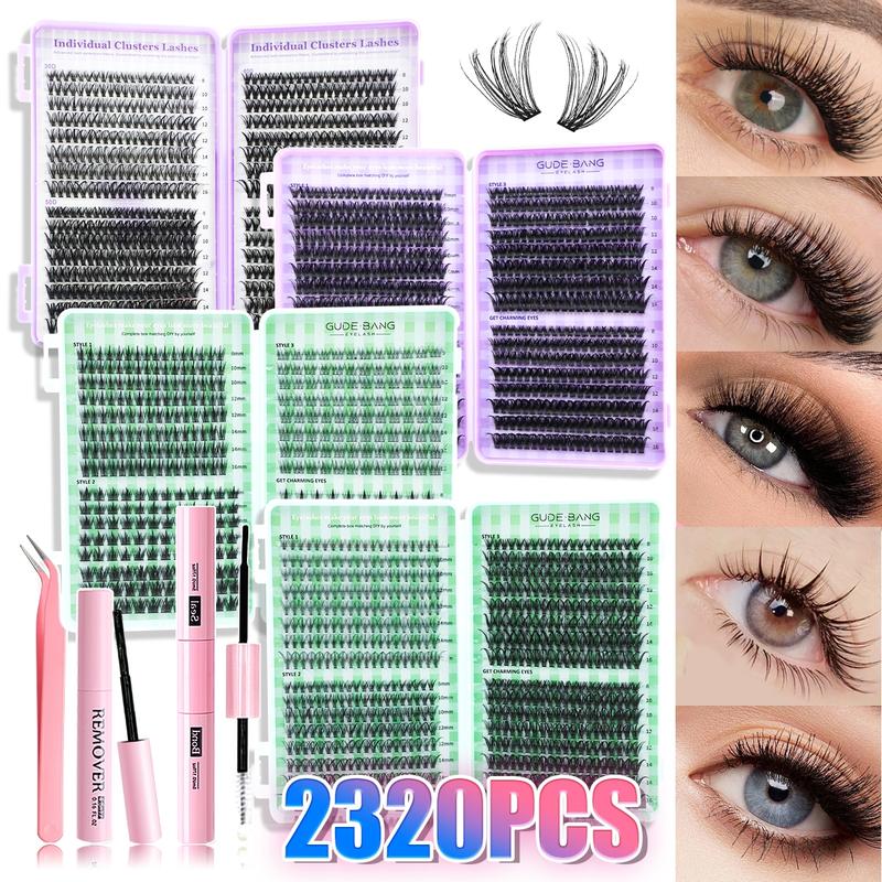 Large Capacity False Eyelashes, Eyelash Extensions, Mixed Pack, D Curl, Easy DIY Personal Lashes, Daily Use, Parties, Travel, Gift for Family and Friends